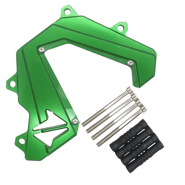 1 Juego de cubierta de plato de piñón delantero, protector de guía de cadena de aluminio para 2013 20 Verde