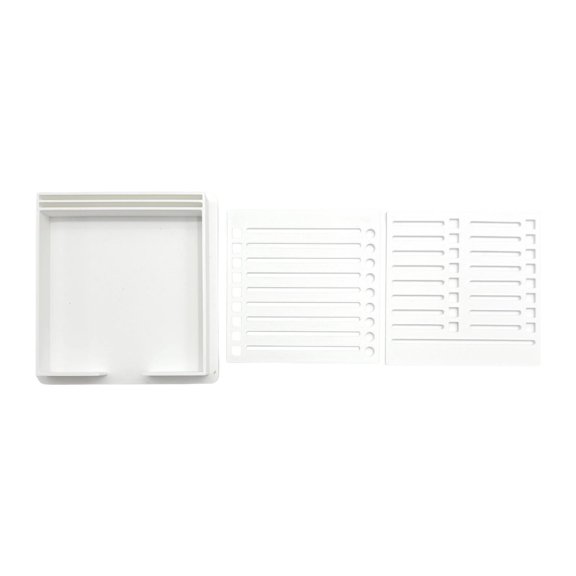 Sticky Note Holder Memo Pad Organizer Sticky Pads Dispenser with Double Slot Design for Office Supplies