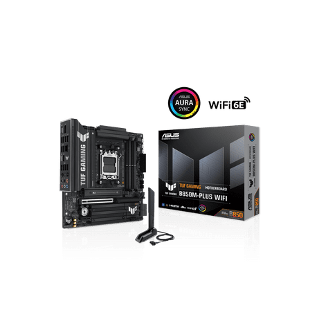 TUF B850M-PLUS WIFI Gaming Desktop Motherboard - AMD B850 Chipset - Socket AM5 - Micro ATX (90mb1iy0-m0aay0)