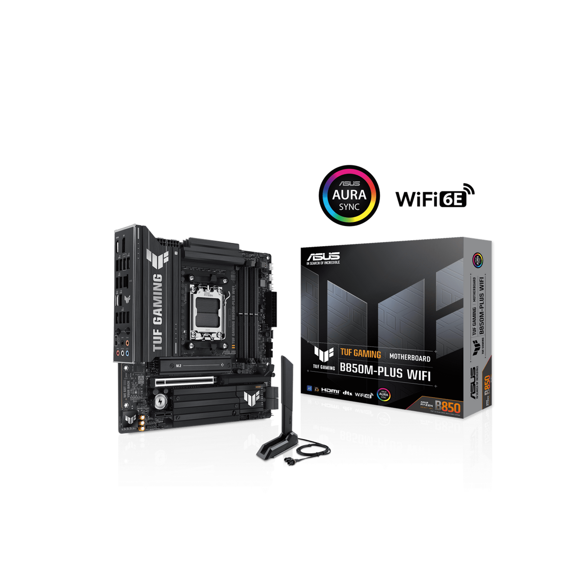 TUF B850M-PLUS WIFI Gaming Desktop Motherboard - AMD B850 Chipset - Socket AM5 - Micro ATX (90mb1iy0-m0aay0)