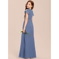 thumbnail image 4 of Drtj A-line Scoop Floor-Length Chiffon Flower Girl Dress Junior Bridesmaid Dress 2-14T, 4 of 6