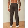 thumbnail image 3 of COOFANDY Men's Casual Pants Drawstring Elastic Waist Chino Pants Straight Leg Slacks Cotton Twill Trousers with Pockets, 3 of 6