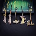 thumbnail image 3 of LLavero de God of War 5 Ragnarok, llavero de Mjolnir, martillo de Thor, llavero de hacha de Levitan, cuchillas de Exile, accesorios de juego de Chaos, 3 of 4