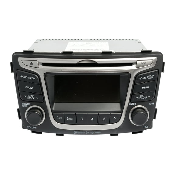 Restored 2015-2017 Hyundai Accent AM FM Radio Single Disc CD Player XM Ready 96170-1R152 (Refurbished)