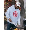 thumbnail image 2 of 4Th Of July Usa Hoodie Men -Image by Shutterstock, Male Small, 2 of 4