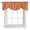 Orange, variant on Light Yellow Tie Up Valance Curtain for Kitchen Living Room Bedroom Bathroom Cafe, Rod Pocket Small Short Window Drape Panel Adjustable Drapery Print Minimalist Modern Solid Color Yellow 42"x12"