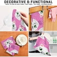 thumbnail image 7 of SKYSONIC Cat Kitchen Dish Towel Set of 1, Super Absorbent Soft Drying Cloth Tea Bar Towels, 28 x 18 Inch, 7 of 7