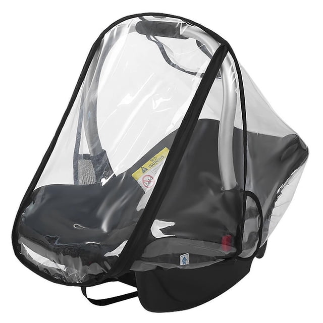 Universal Car Seat Cover Baby Carriers Raincover EVA- Car Seat Weather Shield- with Quick-Access Zipper Windproof Cover