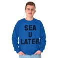 thumbnail image 5 of Funny Beach Lover Sea You Ocean Vibes Sweatshirt for Men or Women Brisco Brands M, 5 of 6