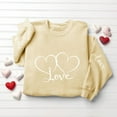thumbnail image 5 of Wowcloth Women's Crewneck Sweatshirt with Valentine Print, Long Sleeve Casual Top for Everyday Wear, 5 of 6