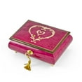 thumbnail image 1 of Artistic 30 Note Ornament Style Heart Outline Wood Inlay Musical Jewelry Box - You Raise Me Up, 1 of 2