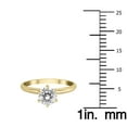 thumbnail image 4 of SZUL Women's AGS Certified 1 Carat Diamond Solitaire Ring in 14K Yellow Gold (J-K Color, I2-I3 Clarity), 4 of 7