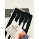 thumbnail image 2 of Pinzas de extensión de pestañas profesionales, etiqueta privada de acero inoxidable japonés sólido recubierto de polvo blanco y negro, 2 of 3