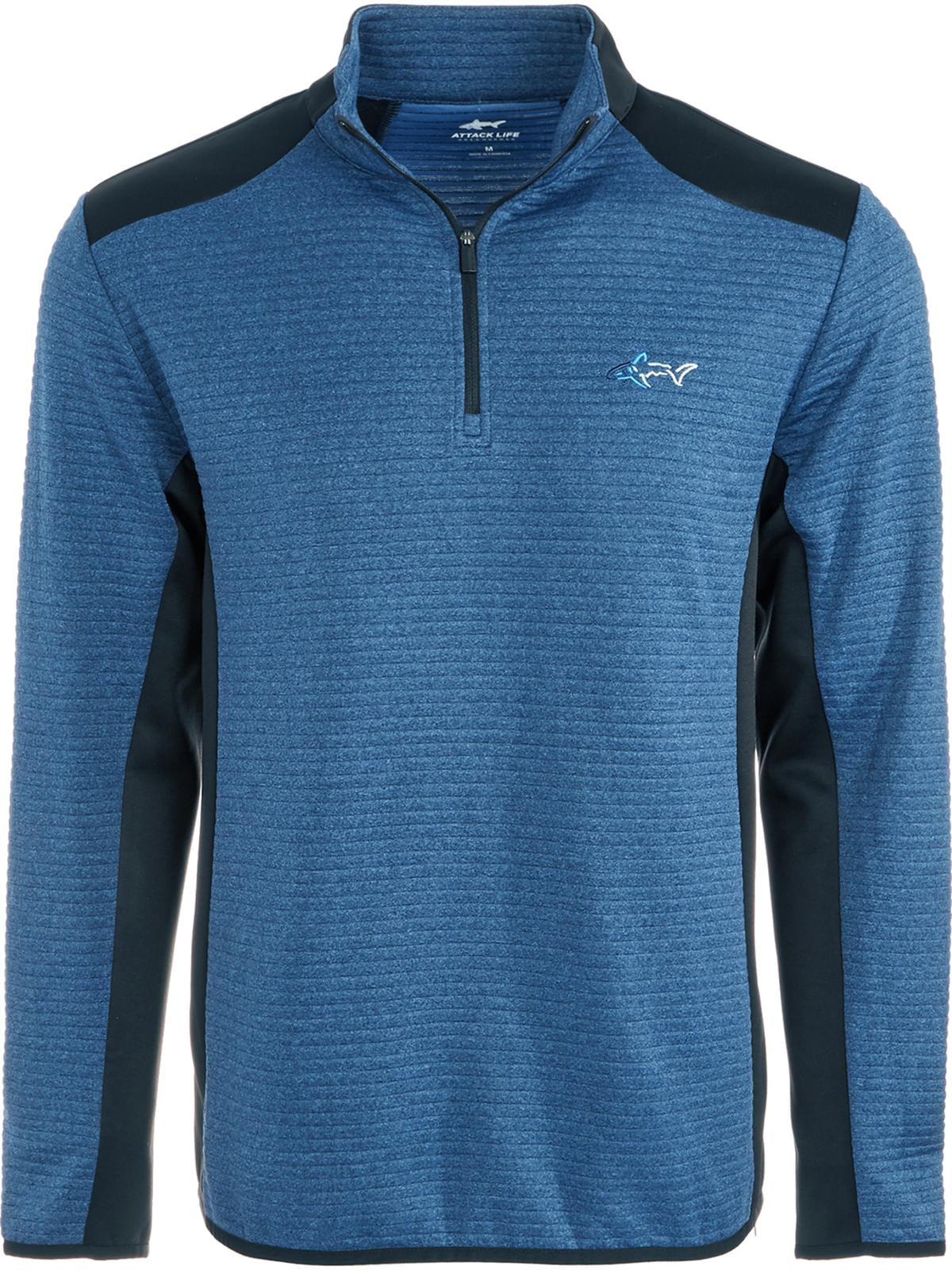 Greg Norman Greg Norman Mens Colorblock Long Sleeves 1/4 Zip Pullover