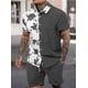 thumbnail image 2 of Conjunto De Camisa De Manga Corta Estampada Para Hombre, 2 of 8