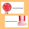 thumbnail image 6 of VibHome Handheld Fans Handheld Fans Summer Portable Carry Small Fans Rechargeable Household Small Fans Student Dormitory Outdoor Gift Fans Light Sound Low Noise on Clearance！, 6 of 6