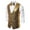 Gold, variant on Men's Sleeveless V-Neck Mid-Length Vest Solid Color Loose Autumn And Winter Personality Sequins Vest Jacket