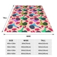 thumbnail image 3 of Honeii Snails Print Fleece Blanket - Throw Blanket for Bed, Sofa, Couch, Camping, and Travel , Microplush Ultra Soft Warm Blanket-50"x40", 3 of 7