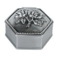 thumbnail image 1 of Metal Jewelry Box, 3D Embossment Trinket Storage Box Hand Crafted Mini Vintage European Style Exquisite  For Dressing Table For Jewelry For Earring, 1 of 7
