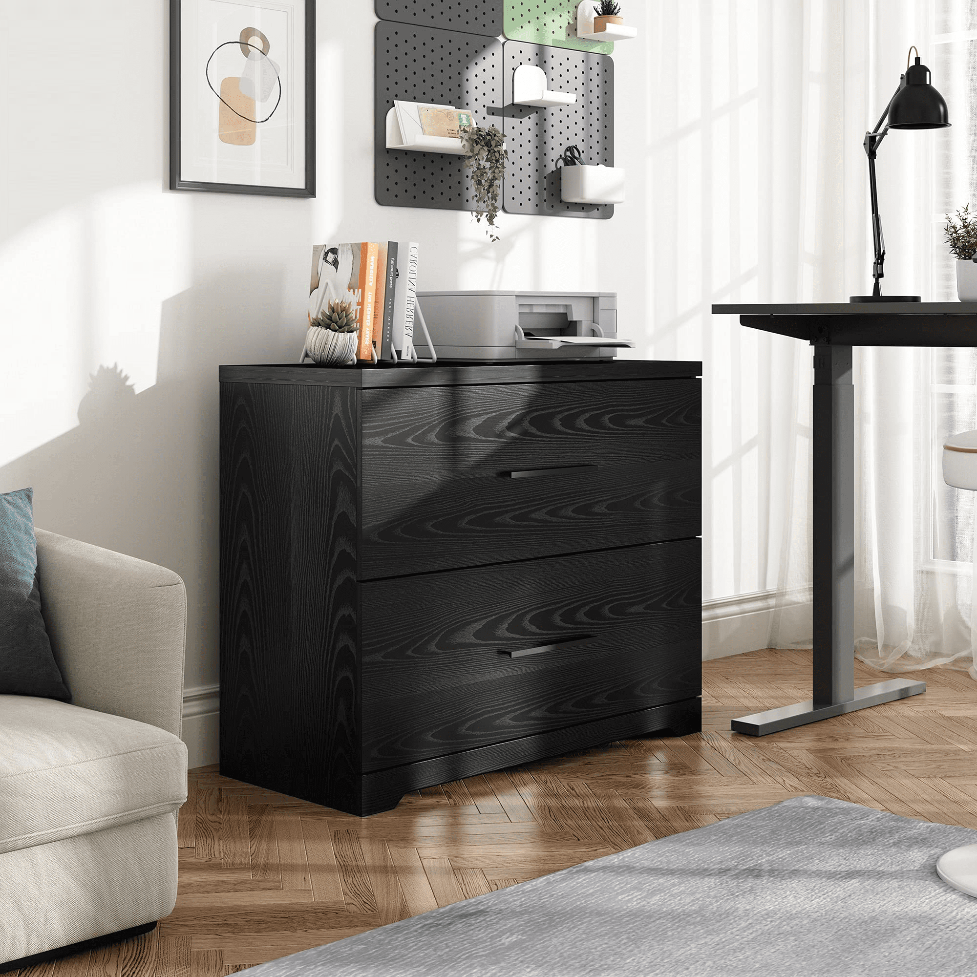 Devaise 2 drawer wood lateral file cabinet online