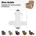 thumbnail image 2 of WETRBWEH Recliner Chair Cover with Pockets, Waterproof Non-Slip Washable Recliner Cover Furniture Protector for Home, Beige 28", 2 of 9