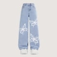 thumbnail image 6 of Girls Winter Outfits Girls Flare Jeans Bell Bottom Denim Pants for Girls 8-14 Soft Stretch High Waist Kids Jeans Casual School Everyday Wear, 6 of 6