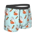 thumbnail image 2 of KLL Rabbit Is Eating Carrots Men's Cotton Boxer Briefs Underwear-Small, 2 of 8