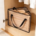 thumbnail image 6 of Coat Hanger Storage Triangle Hanger Storage Foldable Large Capacity Organizer Linen Proof With Handles For Closet Balcony Bathroom Home Textile Storage, 6 of 6