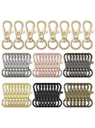 GreatFindsCrafts 100pcs Key Chain Rings Bulk Tassel Keychain Lobster Claw Clasp Hook Key Rings Keychain Make Your Own Key Ring Craft Supplies