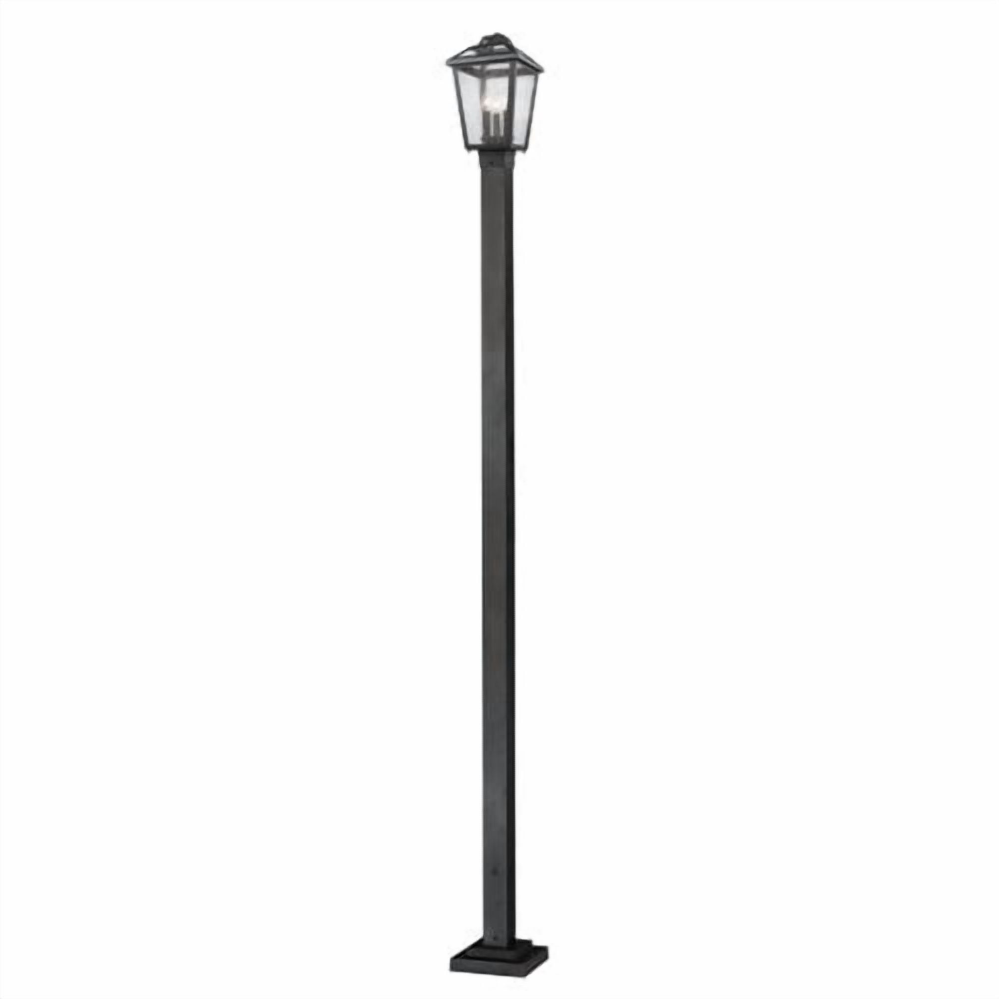 Z-Lite Bayland 3 Light Outdoor Post Light in Oil Rubbed Bronze