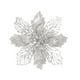 thumbnail image 5 of sweethay 10 Uds. Navidad grande 11cm Poinsettia brillo flor árbol colgante decoración de fiesta Type1 NO1, 5 of 6