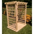 thumbnail image 1 of A &amp; L Furniture Lexington 7.25 ft. High Wood Arbor with Deck, 1 of 1
