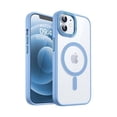 thumbnail image 1 of HAYAN Magnetic Compatible with iPhone 12/12 Pro Case Clear, Compatible with MagSafe Wireless Charging [Not Yellowing & MIL-Grade Drop Tested] Phone Cases with Shockproof Bumper 6.1" - Sierra Blue, 1 of 1