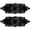 Black, variant on BomHCS 7 in x 21 in Lace Placemats Handmade Crochet Table Doilies Knitted Pineapple Eyes Flower Doily Kitchen Place Mats, Set of 2