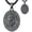 B01-Saint Christopher(Oval)-Black, variant on St Michael Necklace for Men 925 Sterling Silver Oval Saint Archangel Michael Sigil Medal Medallion Protection Jewelry