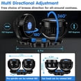 thumbnail image 3 of Yerloa Car Fan, 12 Volt Fans for Vehicles, 360 Degree Rotatable Car Fan Cooling Air Fan, Quiet Strong Dashboard Car Fans for Cooling Inside Car, Electric 2 Speed Dual Head Fan for SUV, RV, Vehicles, 3 of 8