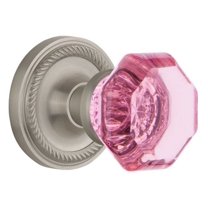 Nostalgic Warehouse Ropwap_Mrt_214_Kh Rope Solid Brass Rose Vintage Entry Retrofit Door