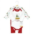 thumbnail image 2 of Hudson Baby Infant Girl Long-Sleeve Bodysuits and Pants, Red Sparkle Trees, 18-24 Months, 2 of 6