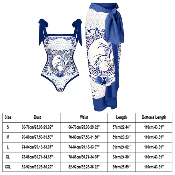 Traje De Baño Damas 2 piezas de traje de playa para mujer con cordones y vestido para deportes acuáticos (XXL azul blanco) Ndcxsfigh Para Estrenar