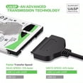 thumbnail image 2 of Supershield SATA Adaptateur vers USB 3.0 Adaptateur de Disque Dur Convertisseur de Câble pour Disque Dur Externe 2,5 Pouces SSD, 2 of 6