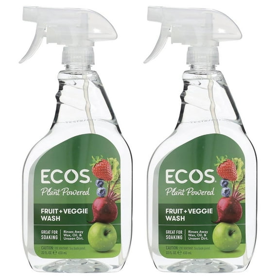 Earth Friendly Products, Non-Toxic Fruit & Veggie Wash, 22 Fl Oz, Pack of 2