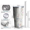 thumbnail image 6 of 30oz Pioneer Flower Tumblers Stainless Steel Tumbler with Lid and Straw,Vacuum Insulated Double Wall Travel Tumbler Cups Mug with Cleaning Brush for Coffee,Tea, 6 of 7