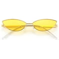 thumbnail image 1 of FEISEDY Lunettes de Soleil de Designer Mode Rétro en Forme de Petits Pétales avec Design de Temple en Arc B2298, 1 of 6