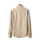 thumbnail image 5 of Hombres Casual Turndown Botones Slim Fit Sólido Manga larga Moda Blusa Camisa Pompotops  oipoqjl28110, 5 of 5