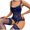 Blue, variant on Levmjia Women's Lace Patterned Nightgown Set Mesh Solid Color Underwear Slim Fit Comfortable Lingerie Breathable for Everyday Wear and Sleep