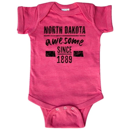 

Inktastic North Dakota Awesome Since 1889 Gift Baby Boy or Baby Girl Bodysuit