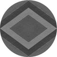 thumbnail image 1 of Ahgly Company Indoor Round Patterned Dark Gray Black Area Rugs, 7' Round, 1 of 6