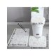 thumbnail image 2 of 3pcs Seasonal Breathable Gold Foil Printed Toilet Seat Cover And Rug Set, 2 of 4
