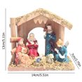 thumbnail image 3 of Belén navideño Decoración Resina Belén Casa Esculturas (A) Likrtyny Para estrenar, 3 of 9