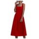 thumbnail image 1 of Vestido casual sexy de color liso con tirantes y escote tubo para mujer: poliéster, verano, sexy/casual, tallas de la S a la XL (4-10 EE. UU.), 1 of 6